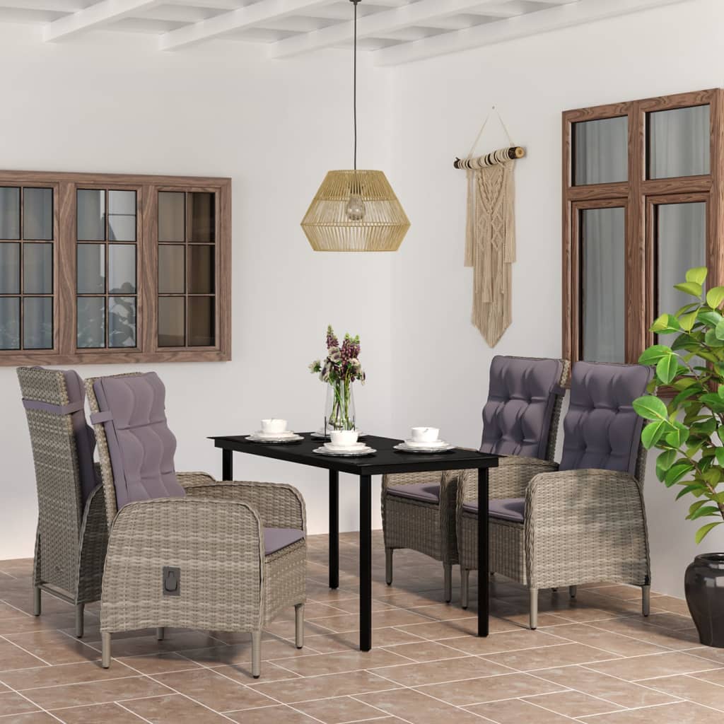 3 Piece Patio Dining Set With Cushions