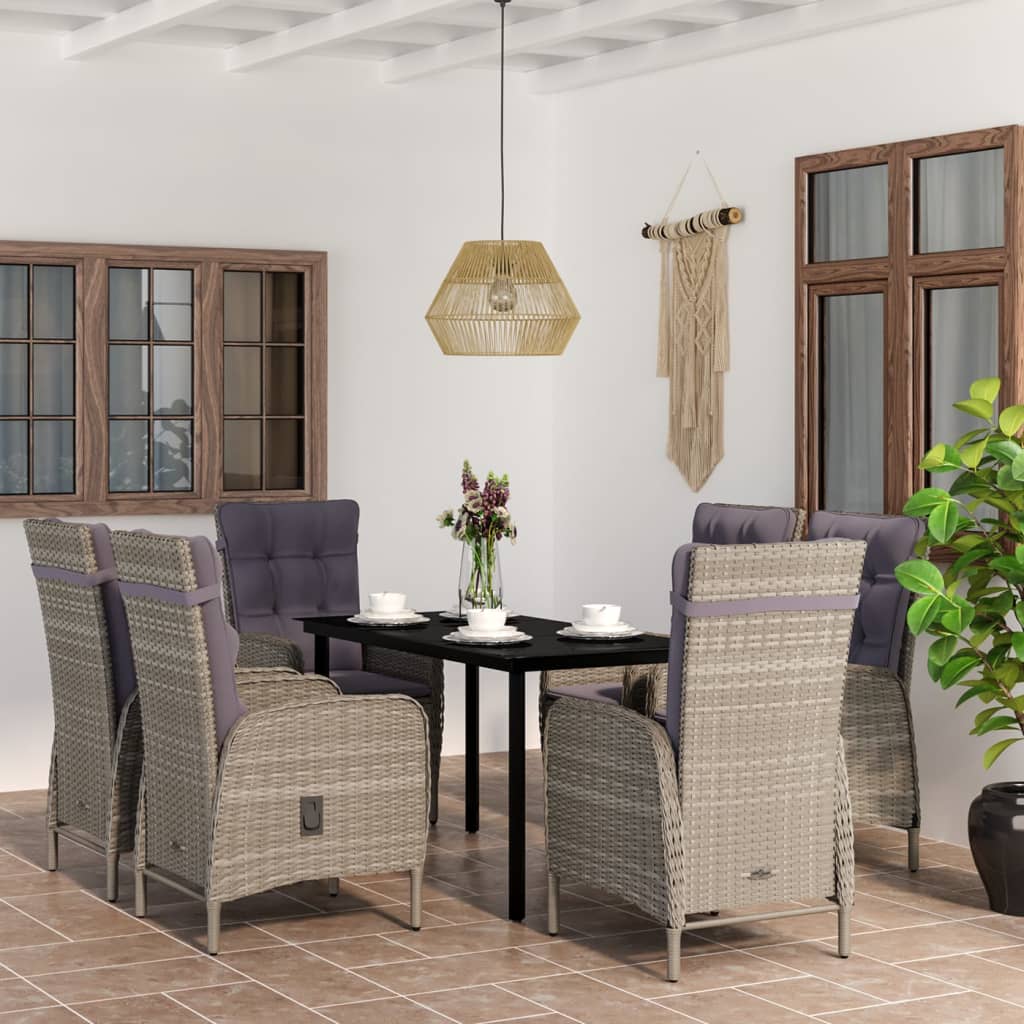 3 Piece Patio Dining Set With Cushions