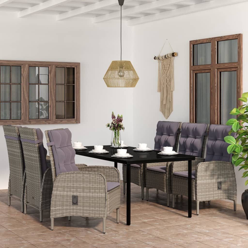 3 Piece Patio Dining Set With Cushions