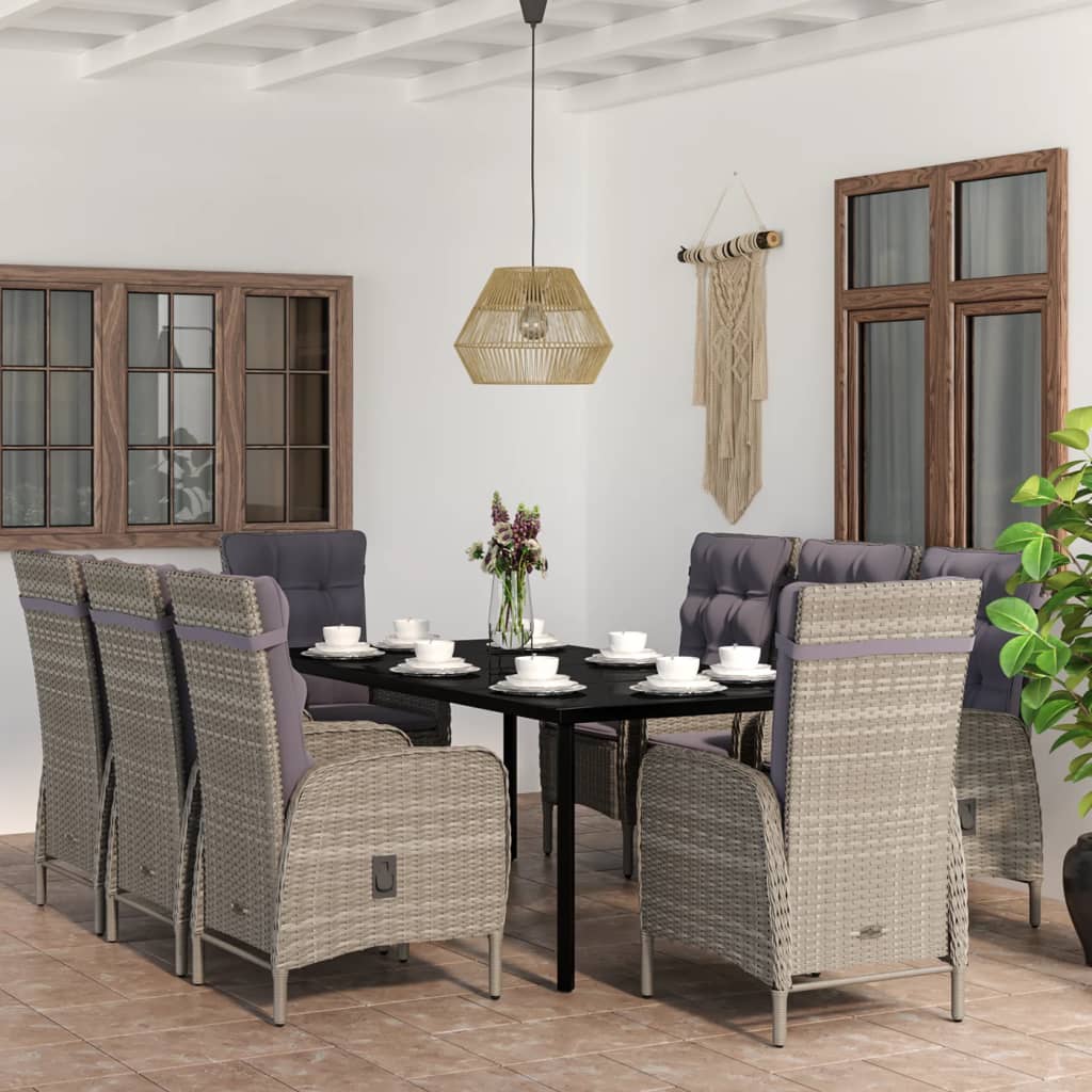 3 Piece Patio Dining Set With Cushions