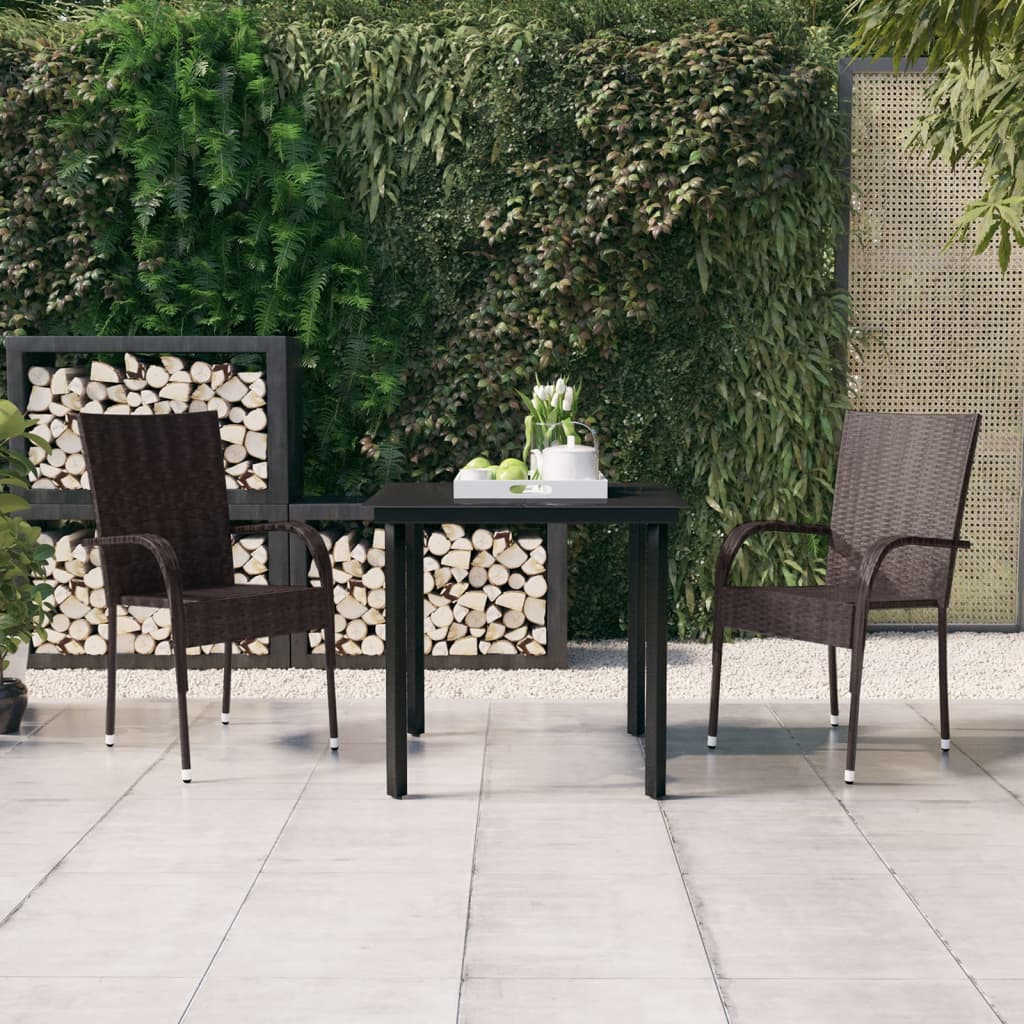 3 Piece Patio Dining Set