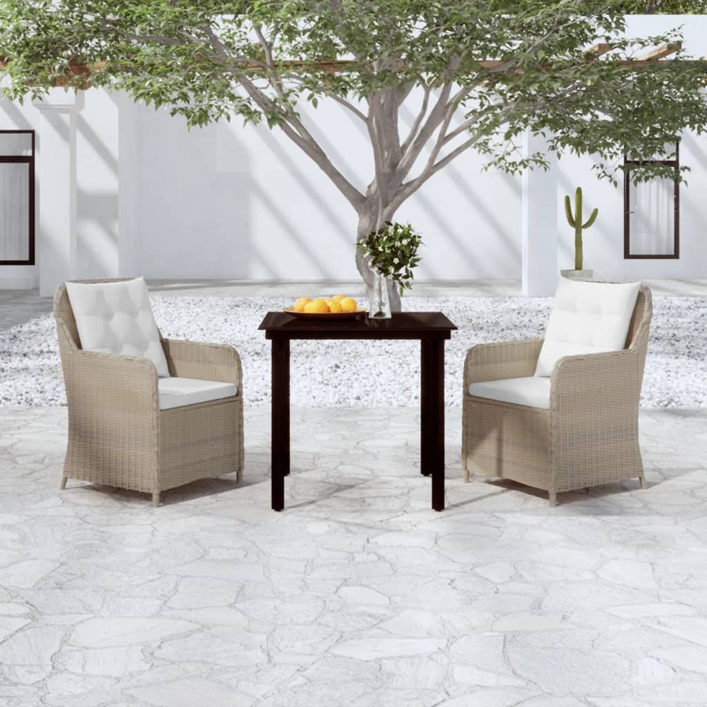 3 Piece Patio Dining Set