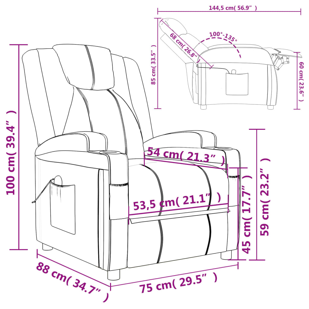 Massage Chair Faux Leather