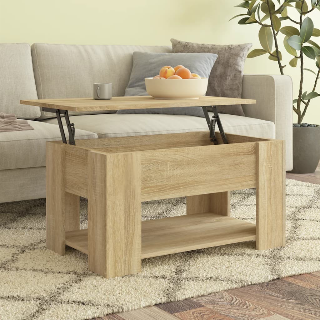 Coffee Table 31.1&quot;X19.3&quot;X16.1&quot; Engineered Wood