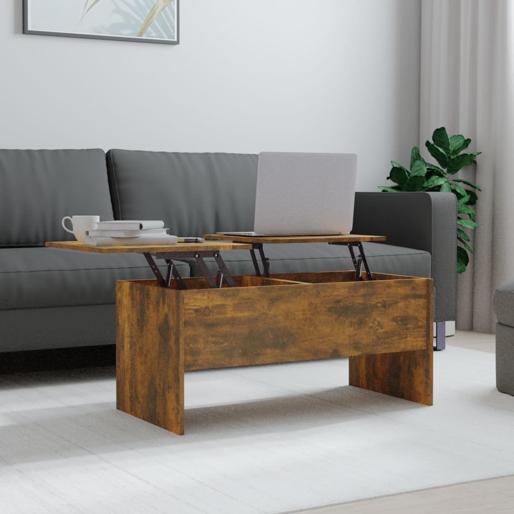 Coffee Table 40.2&quot;X19.9&quot;X18.3&quot; Engineered Wood