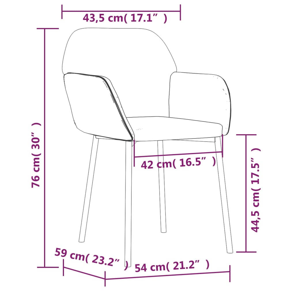 Dining Chairs 2 Pcs Fabric And Faux Leather