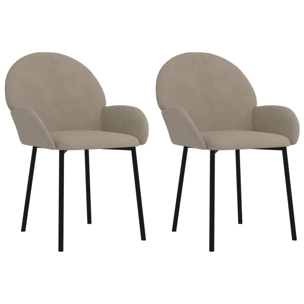 Dining Chairs 2 Pcs Velvet