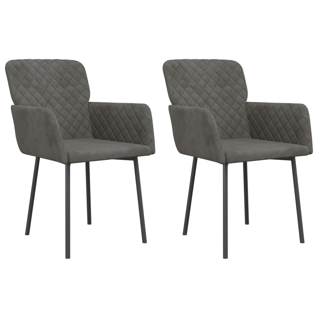 Dining Chairs 2 Pcs Velvet