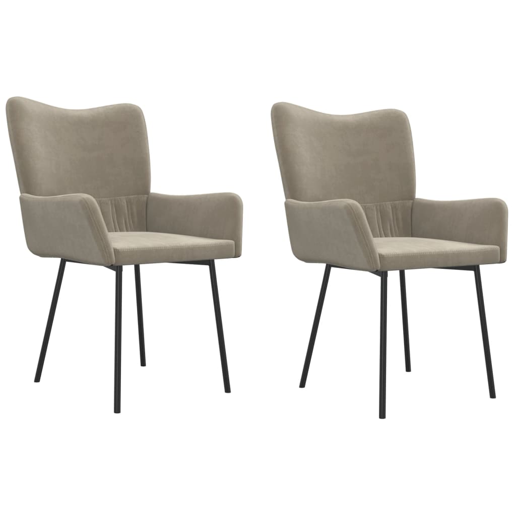 Dining Chairs 2 Pcs Velvet