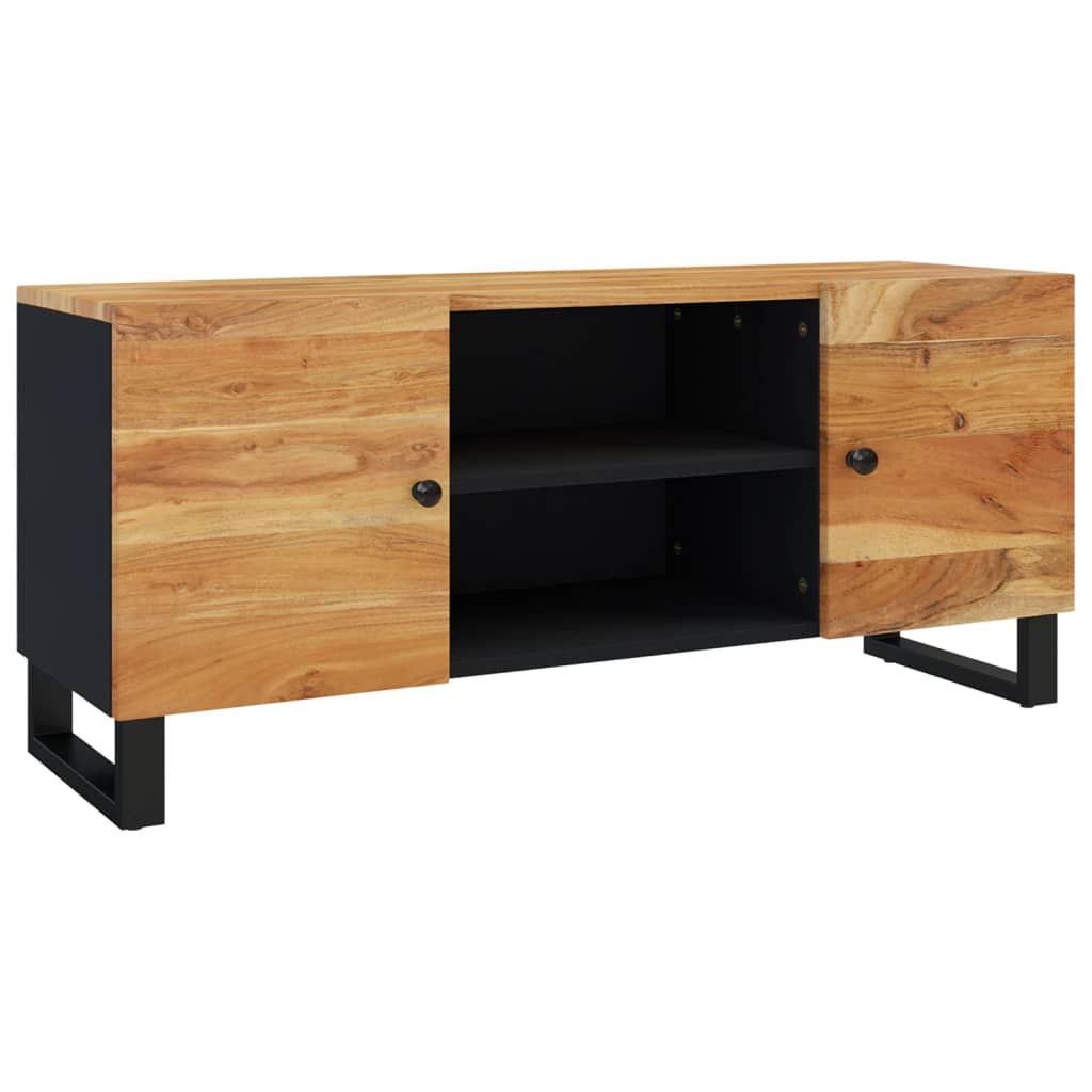 Tv Stand 41.3&quot;X13&quot;X18.1&quot; Solid Wood Acacia