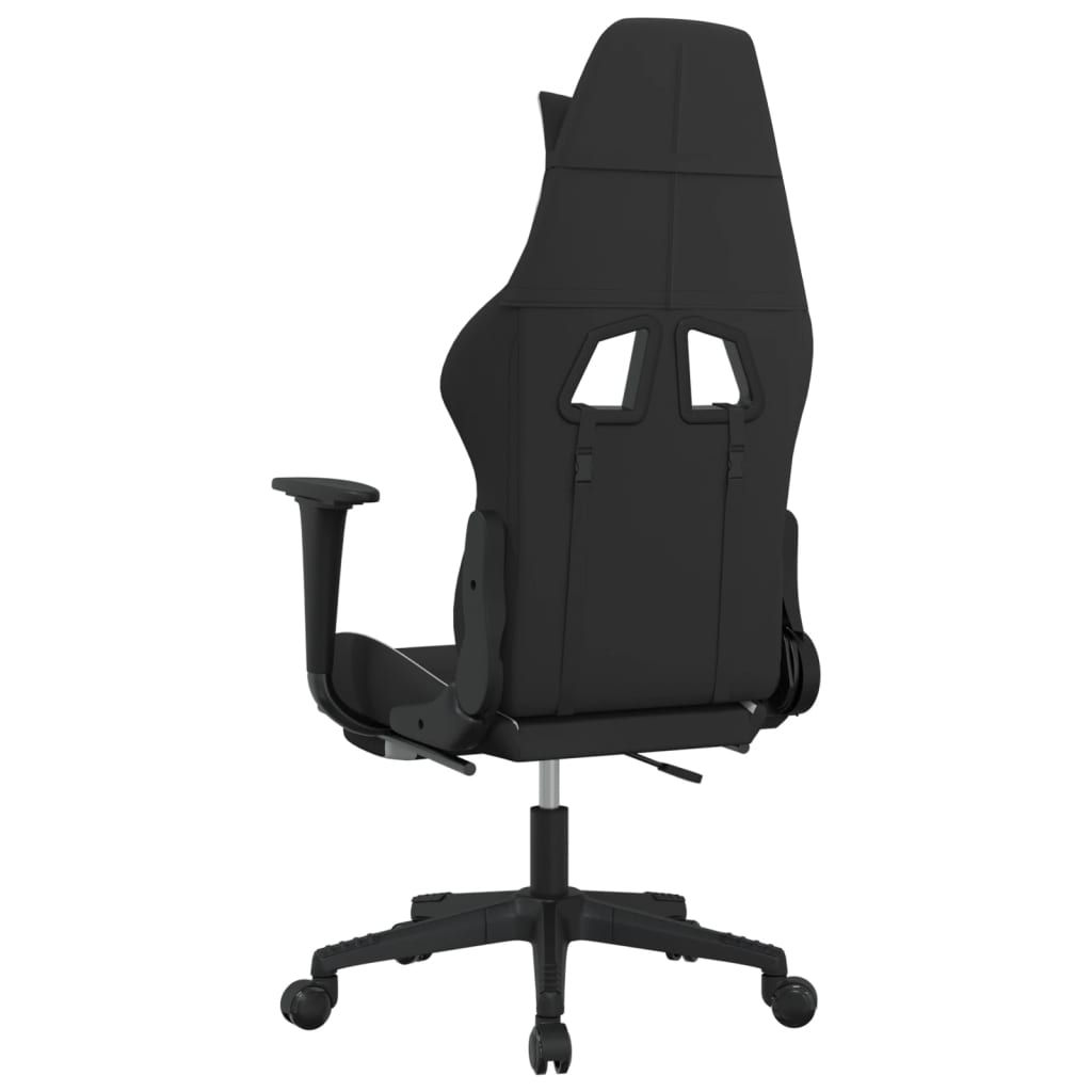 Massage Gaming Chair Black And Fabric