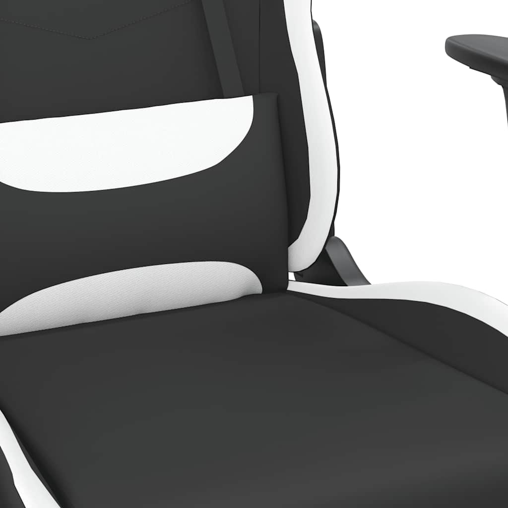 Massage Gaming Chair Black And Fabric