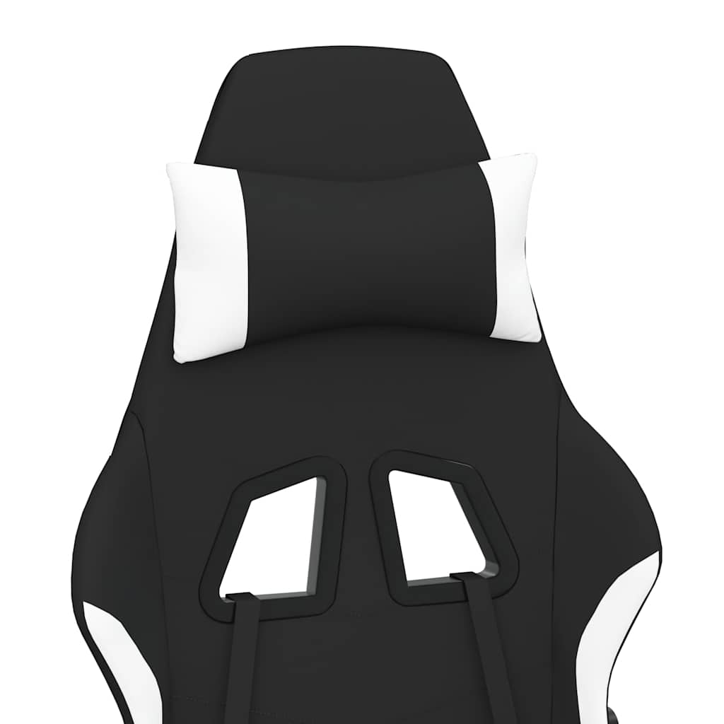 Massage Gaming Chair Black And Fabric