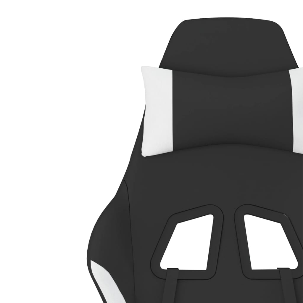 Massage Gaming Chair Black And Fabric