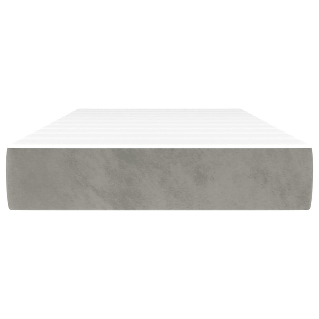 Pocket Spring Bed Mattress 39.4&quot;X74.8&quot;X7.9&quot; Velvet