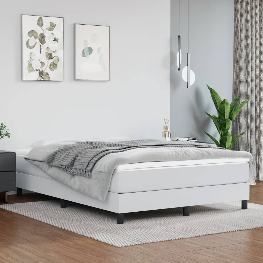 Pocket Spring Bed Mattress 39.4&quot;X74.8&quot;X7.9&quot; Faux Leather