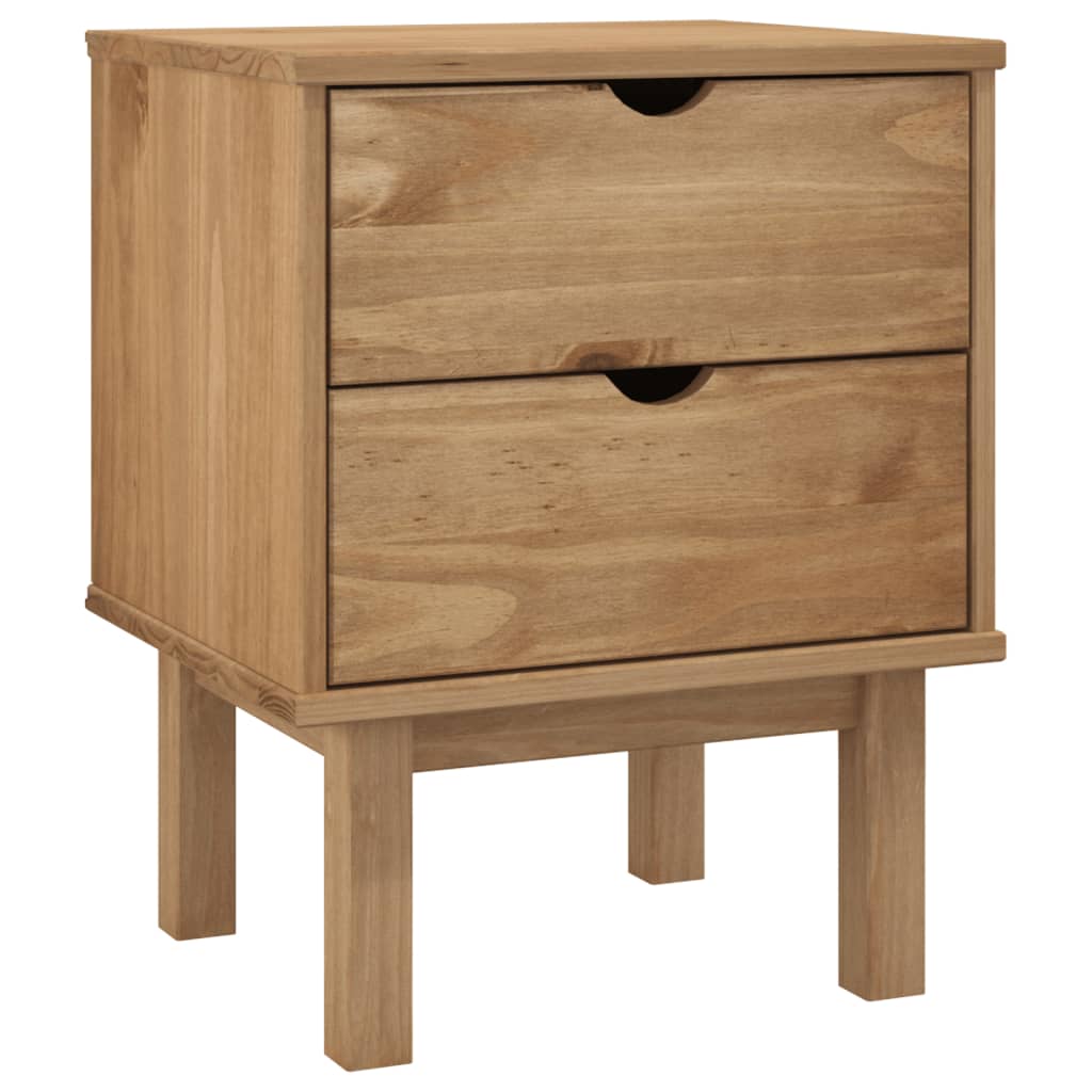 Bedside Cabinet Otta 17.7&quot;X15.4&quot;X22.4&quot; Solid Wood Pine