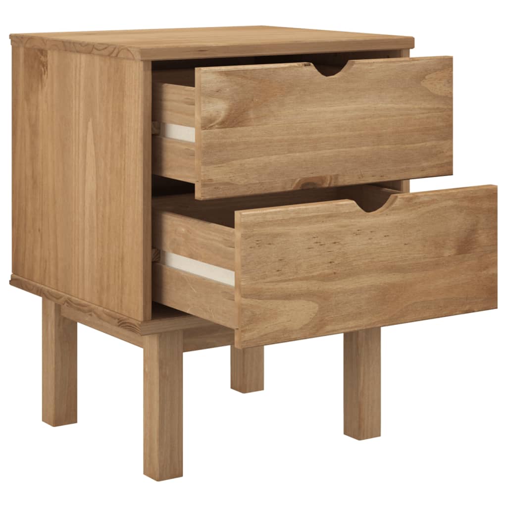 Bedside Cabinet Otta 17.7&quot;X15.4&quot;X22.4&quot; Solid Wood Pine