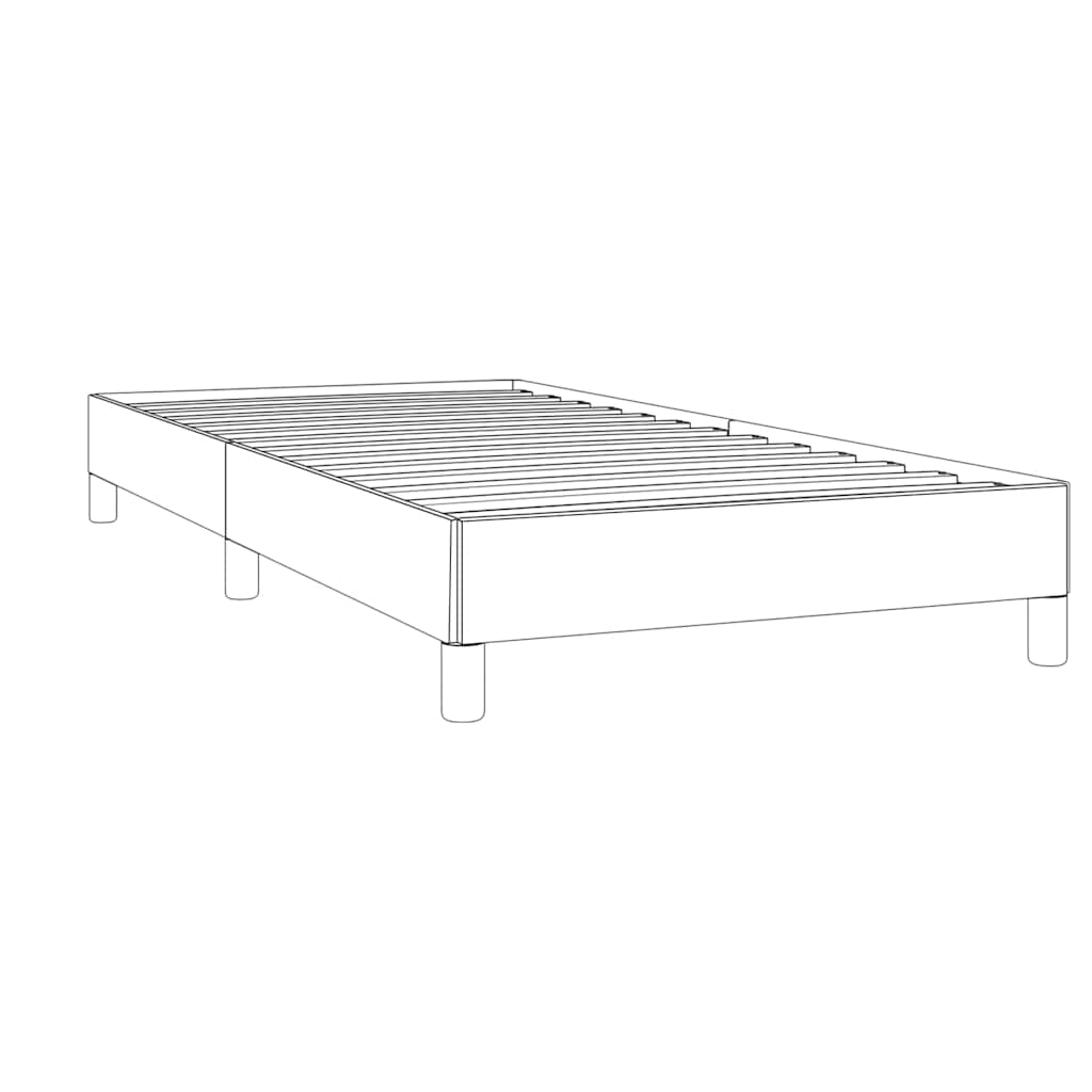 Bed Frame Without Mattress 39.4&quot;X74.8&quot; Faux Leather