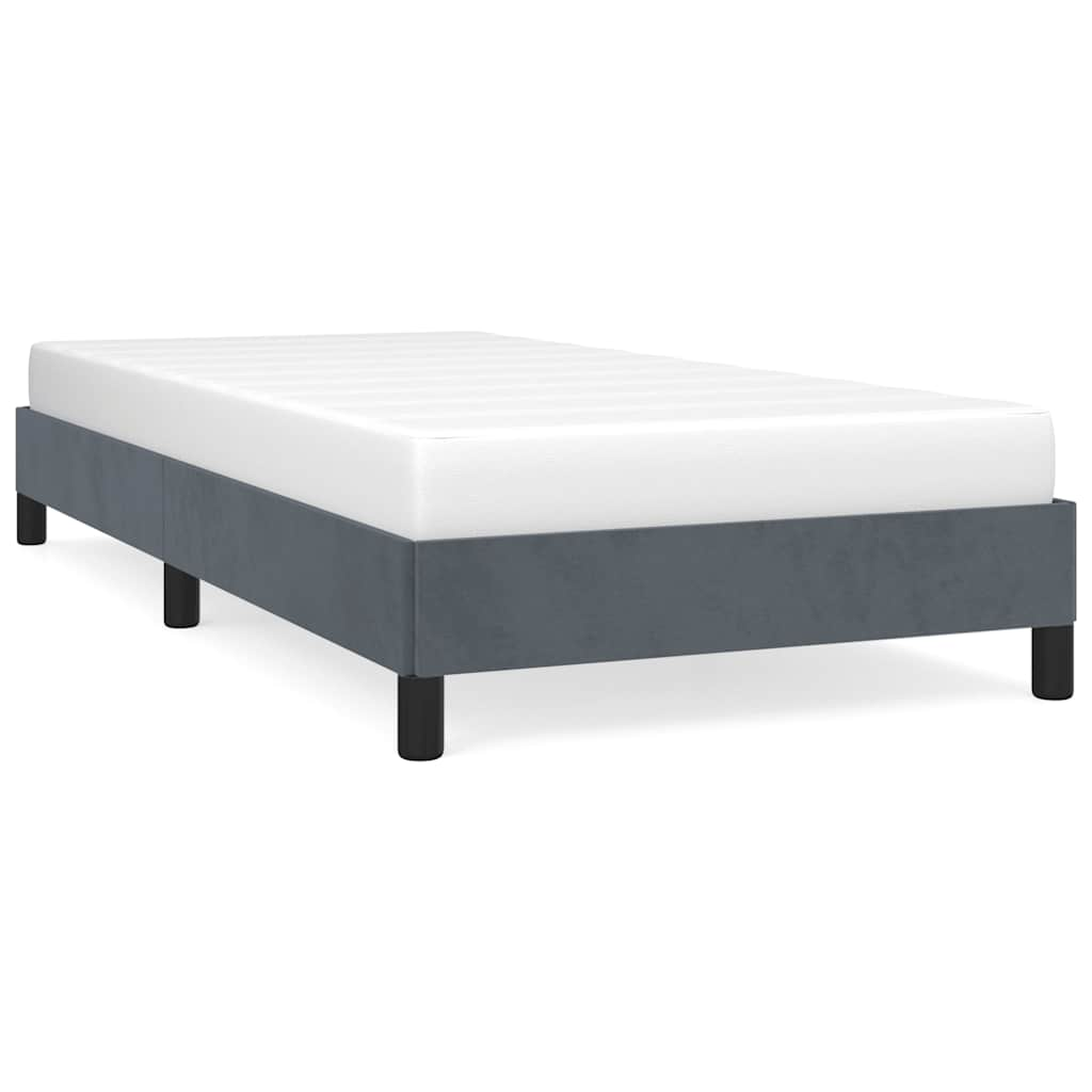 Bed Frame Without Mattress 39.4&quot;X74.8&quot; Velvet