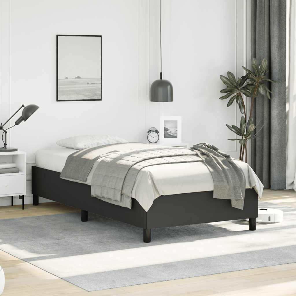 Bed Frame Without Mattress 39.4&quot;X74.8&quot; Faux Leather