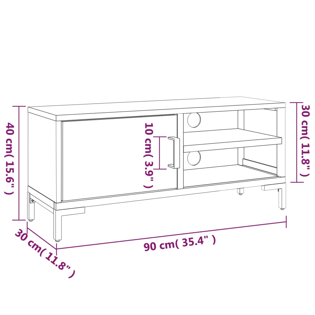 Tv Stand Solid Wood Pine