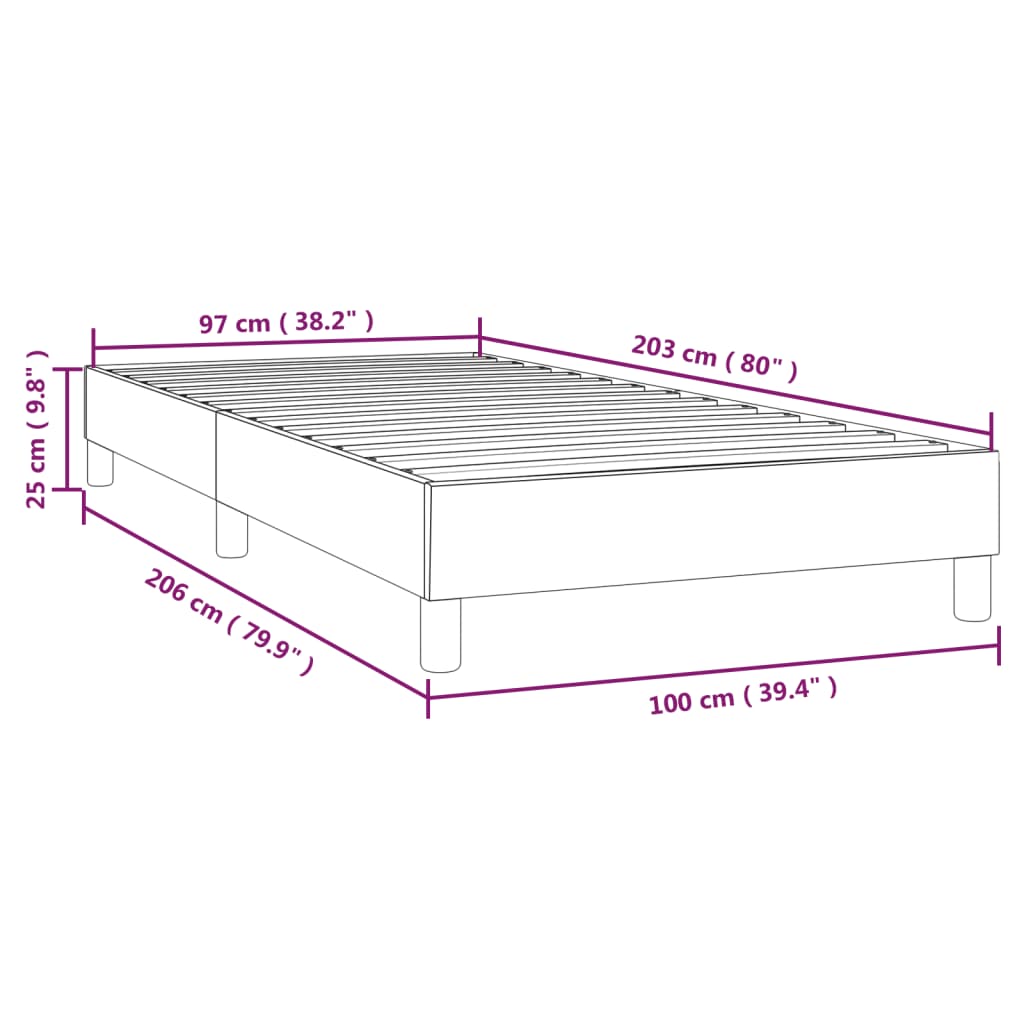 Bed Frame Without Mattress Fabric (Us Only)