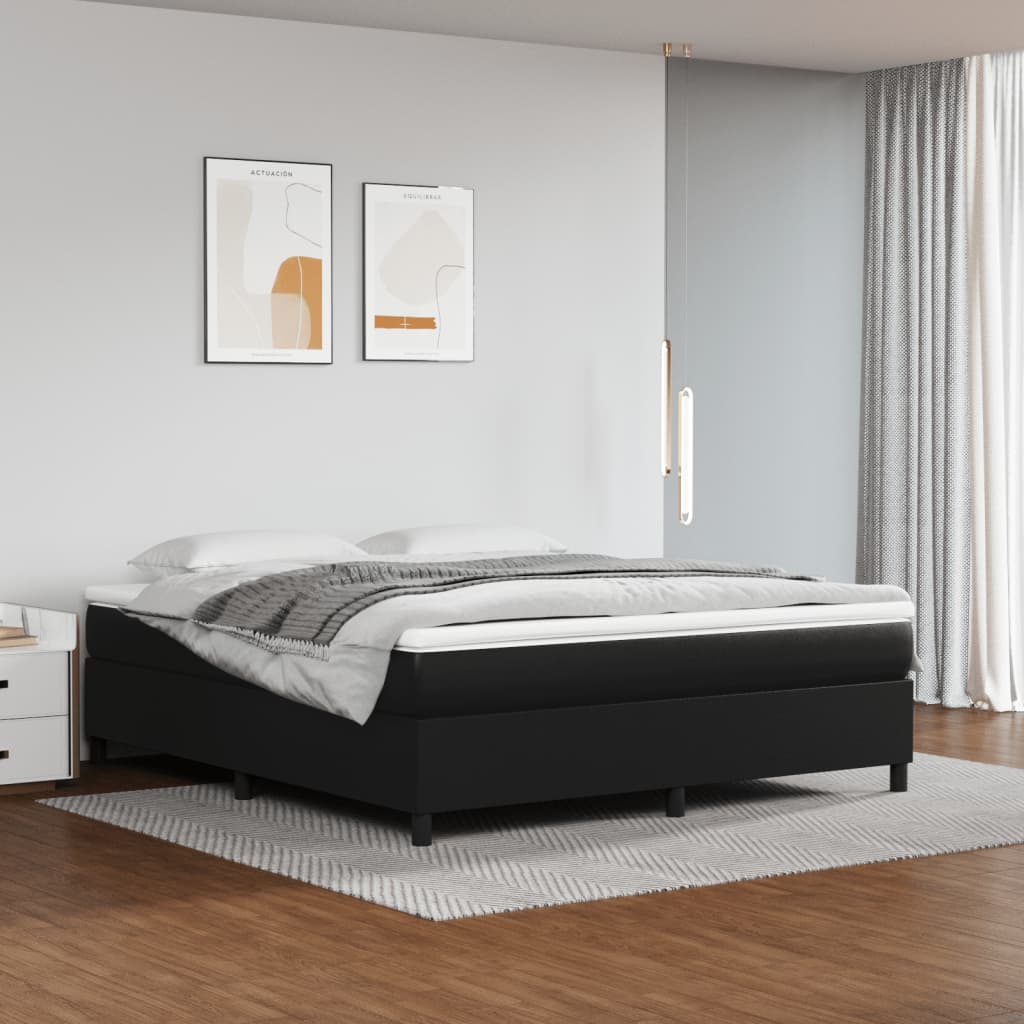 Bed Frame Without Mattress Faux Leather (Us Only)