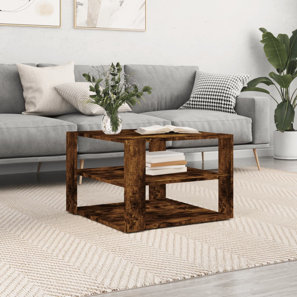 Coffee Table 23.4&quot;X23.4&quot;X15.7&quot; Engineered Wood