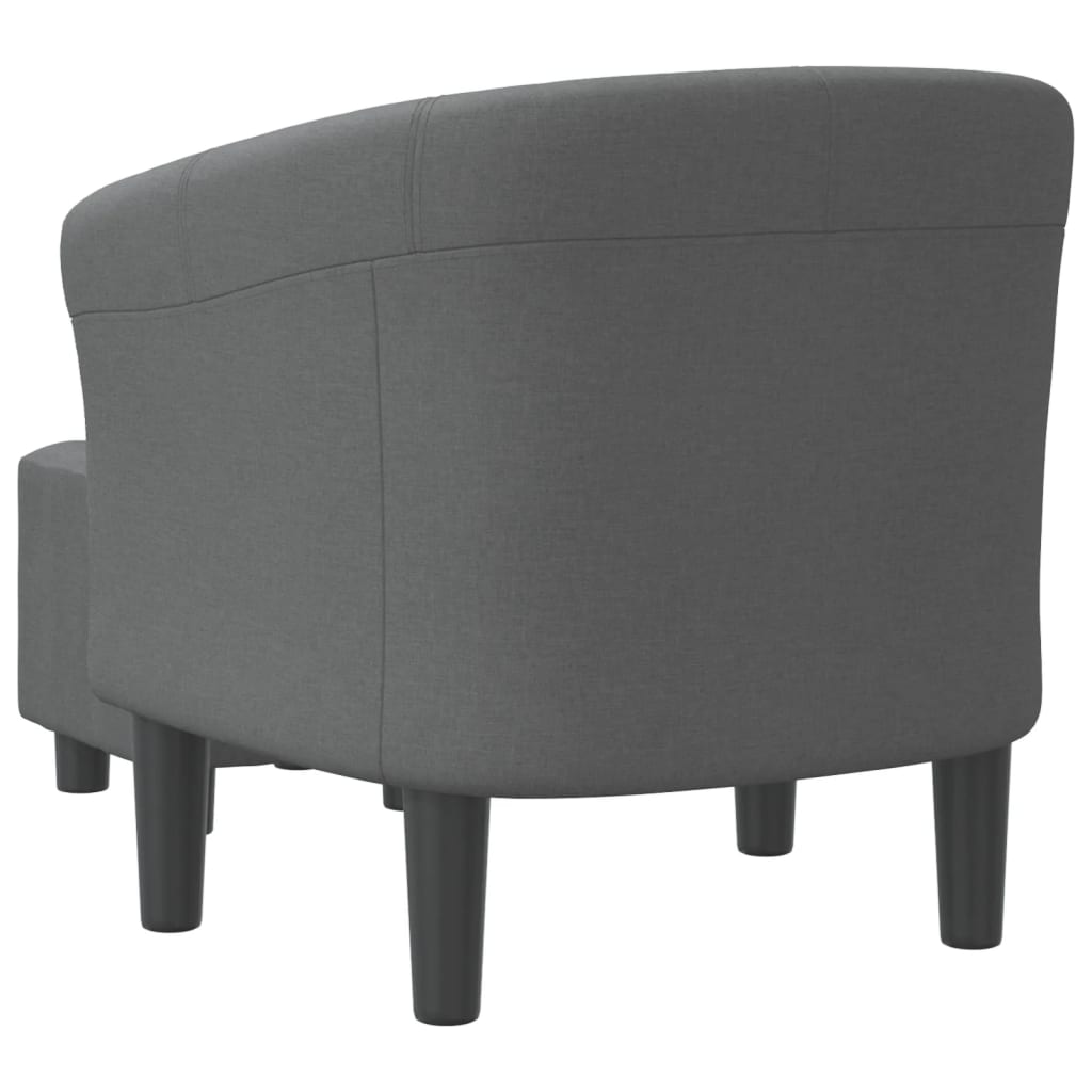 Tub Chair With Footstool Fabric