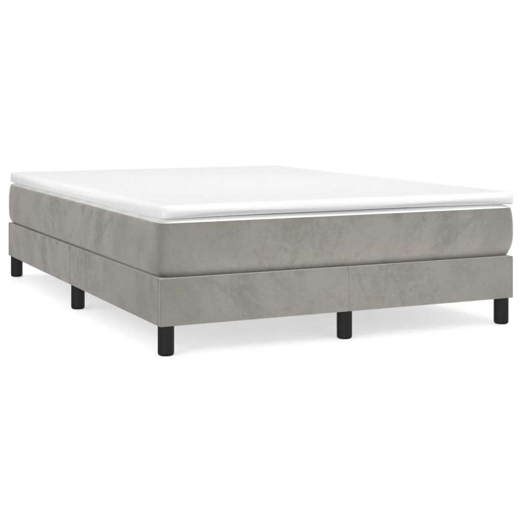 Box Spring Bed With Mattress 5X79.9&quot; Velvet