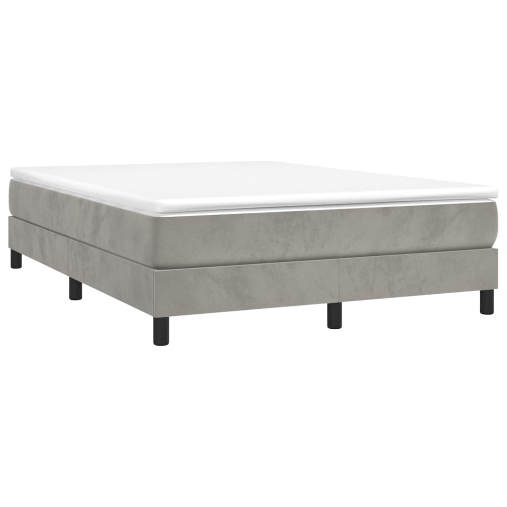 Box Spring Bed With Mattress 5X79.9&quot; Velvet