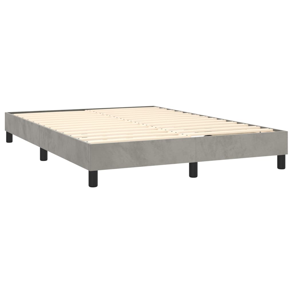 Box Spring Bed With Mattress 5X79.9&quot; Velvet