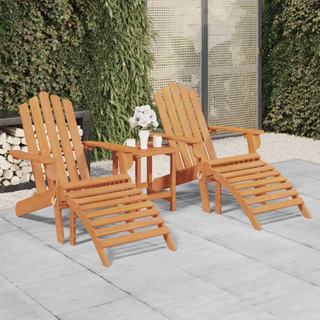 Patio Adirondack Chair Solid Wood Acacia