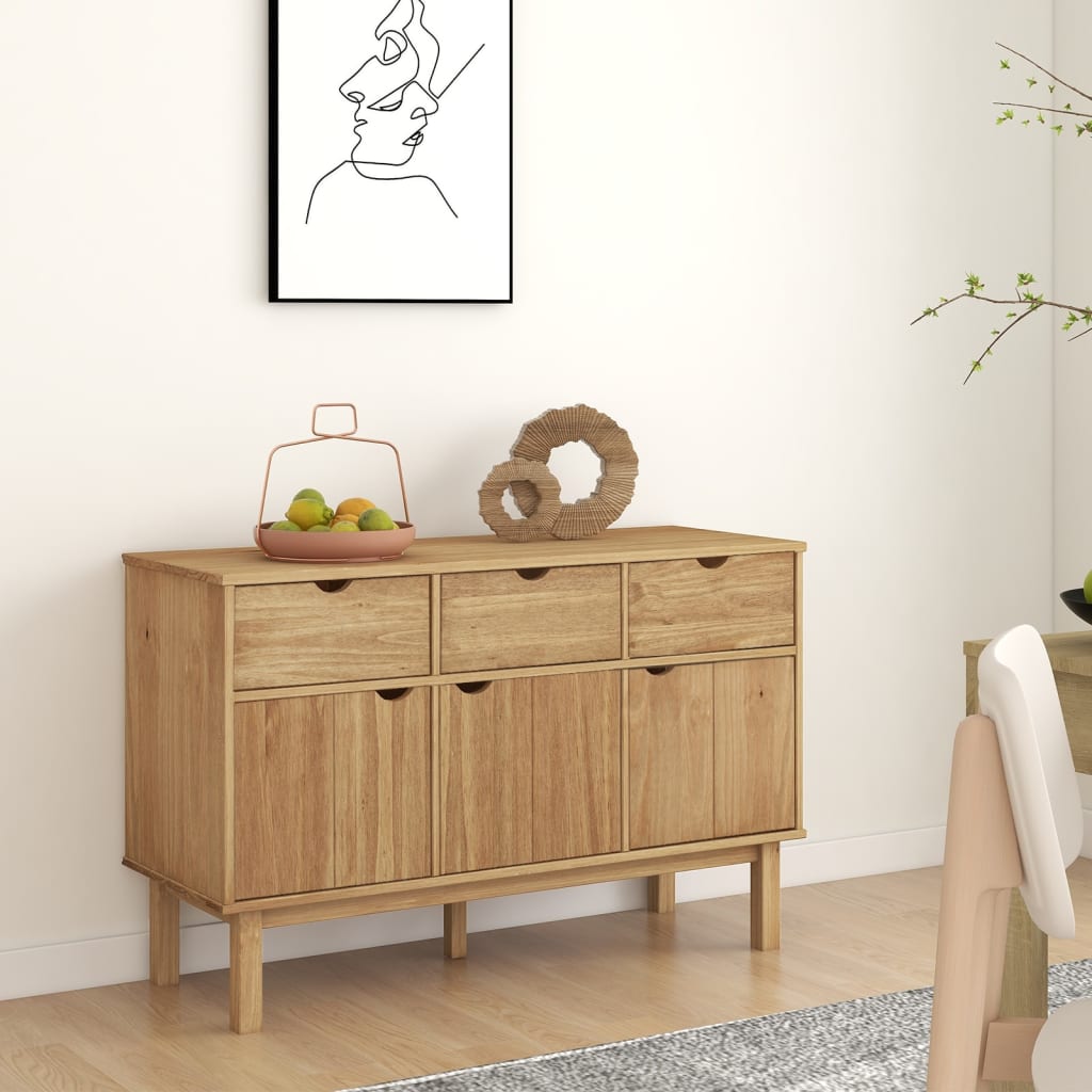 Sideboard Otta 44.9&quot;X16.9&quot;X28.9&quot; Solid Wood Pine