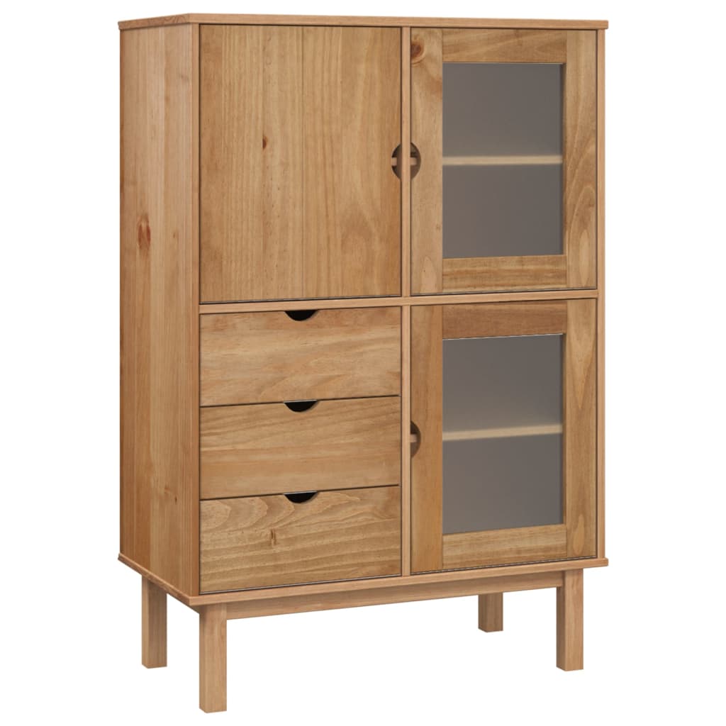 Highboard Otta 33.5&quot;X16.9&quot;X49.2&quot; Solid Wood Pine