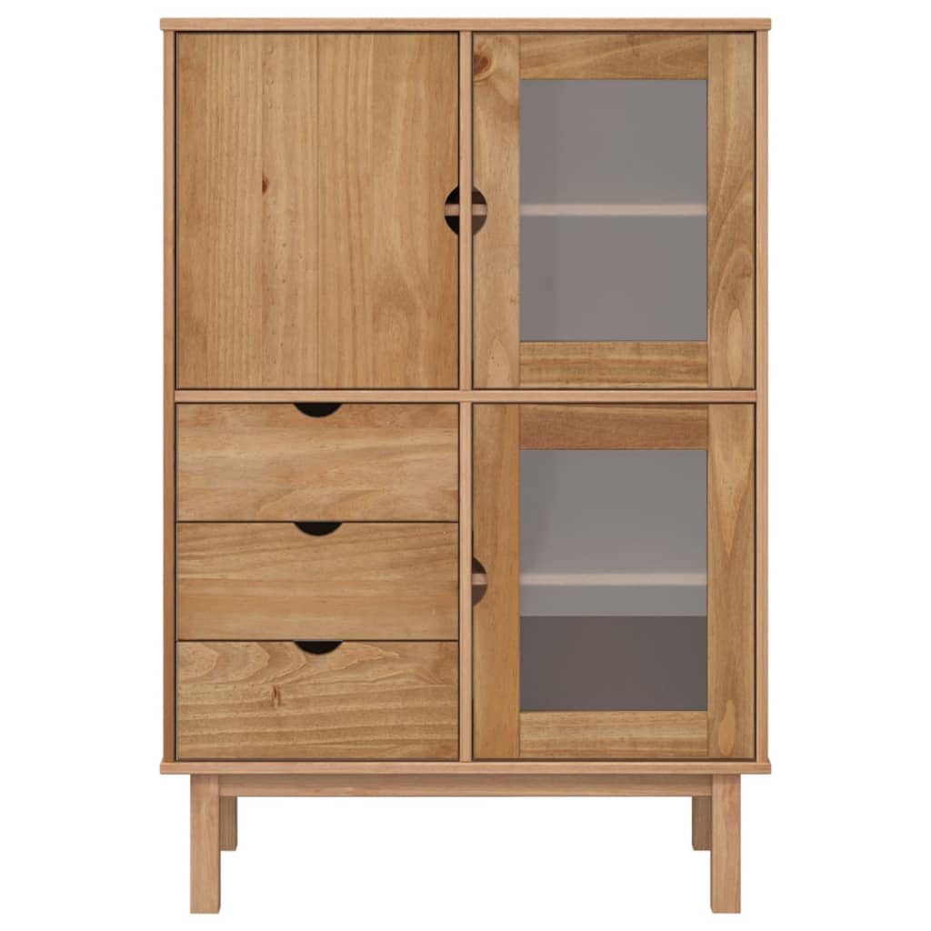 Highboard Otta 33.5&quot;X16.9&quot;X49.2&quot; Solid Wood Pine