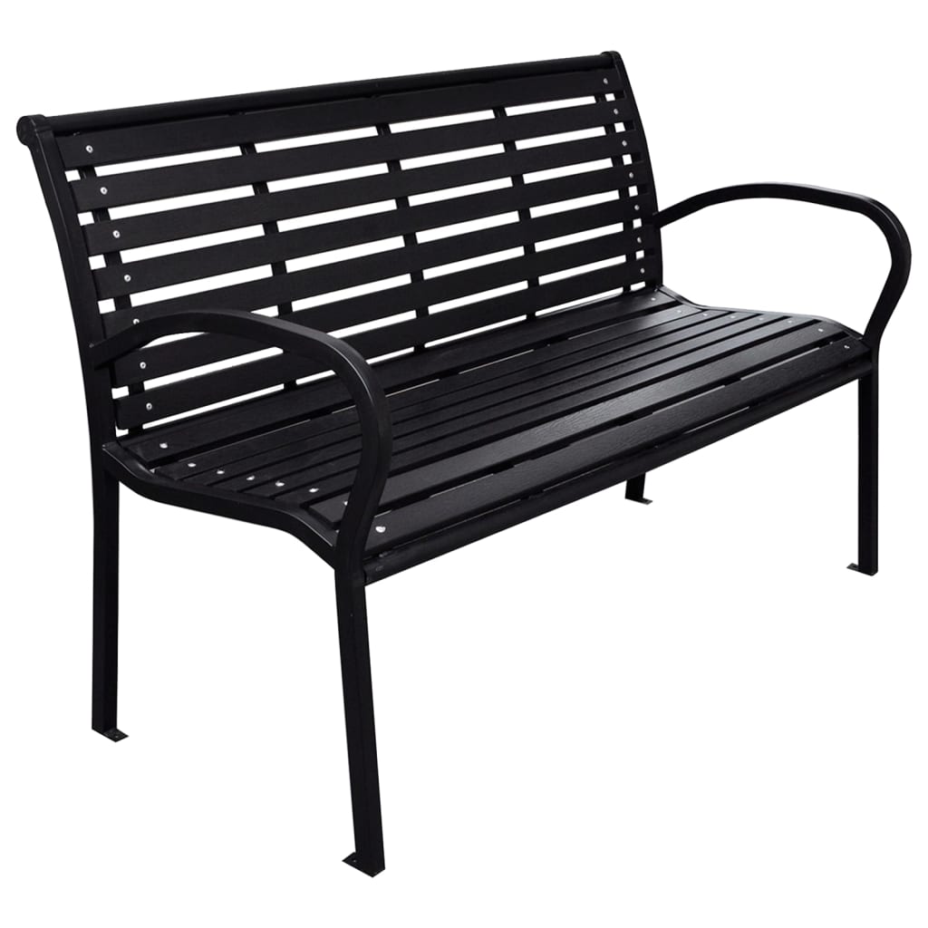 Patio Bench 45.7&quot; Steel And Wpc