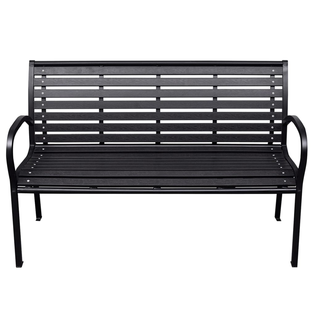 Patio Bench 45.7&quot; Steel And Wpc