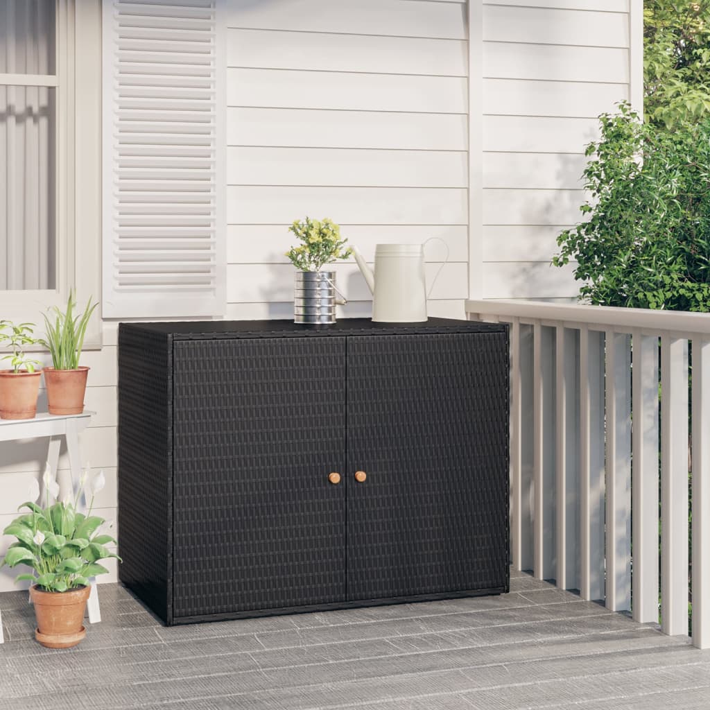 Garden Storage Cabinet 39.4&quot;X21.9&quot;X31.5&quot; Poly Rattan