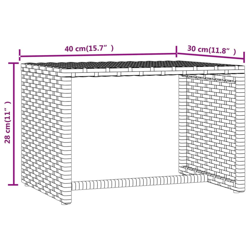 Sunbeds 2 Pcs With Table Poly Rattan