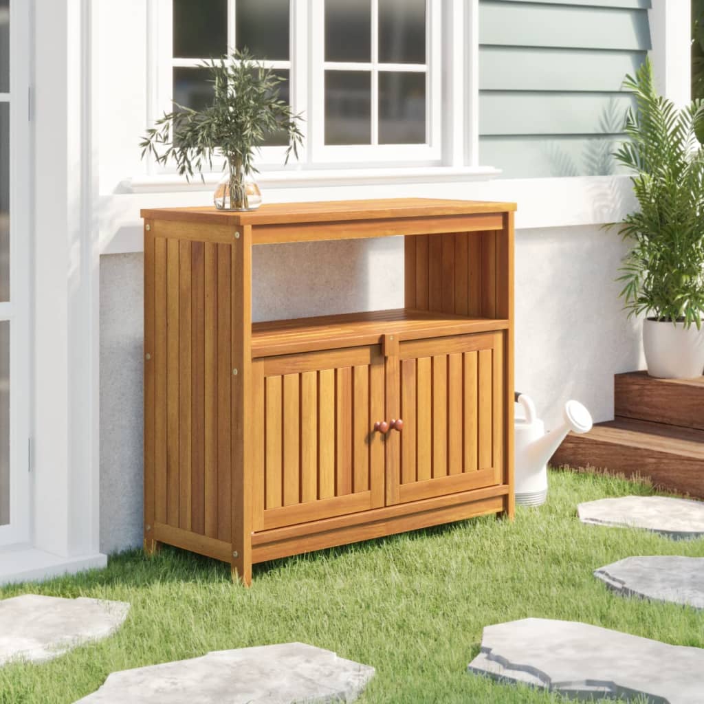 Patio Console Table Solid Wood Acacia