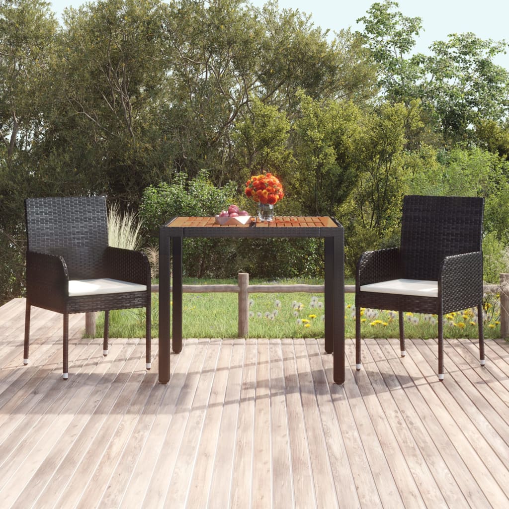 Patio Table With Poly Rattan