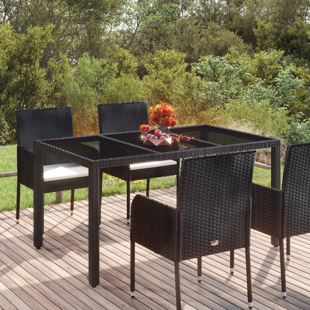 Patio Table With Poly Rattan