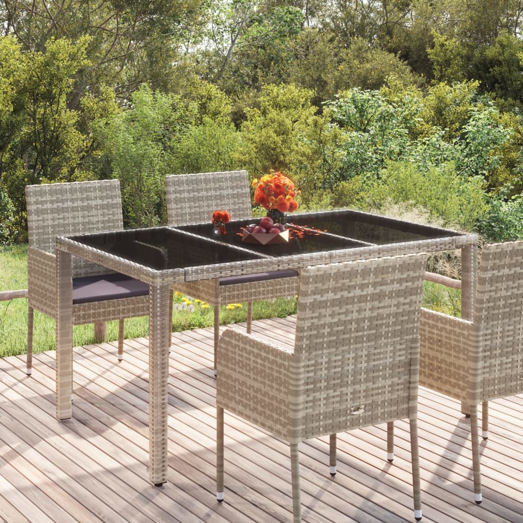 Patio Table With Poly Rattan