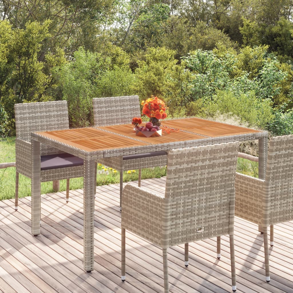 Patio Table With Poly Rattan