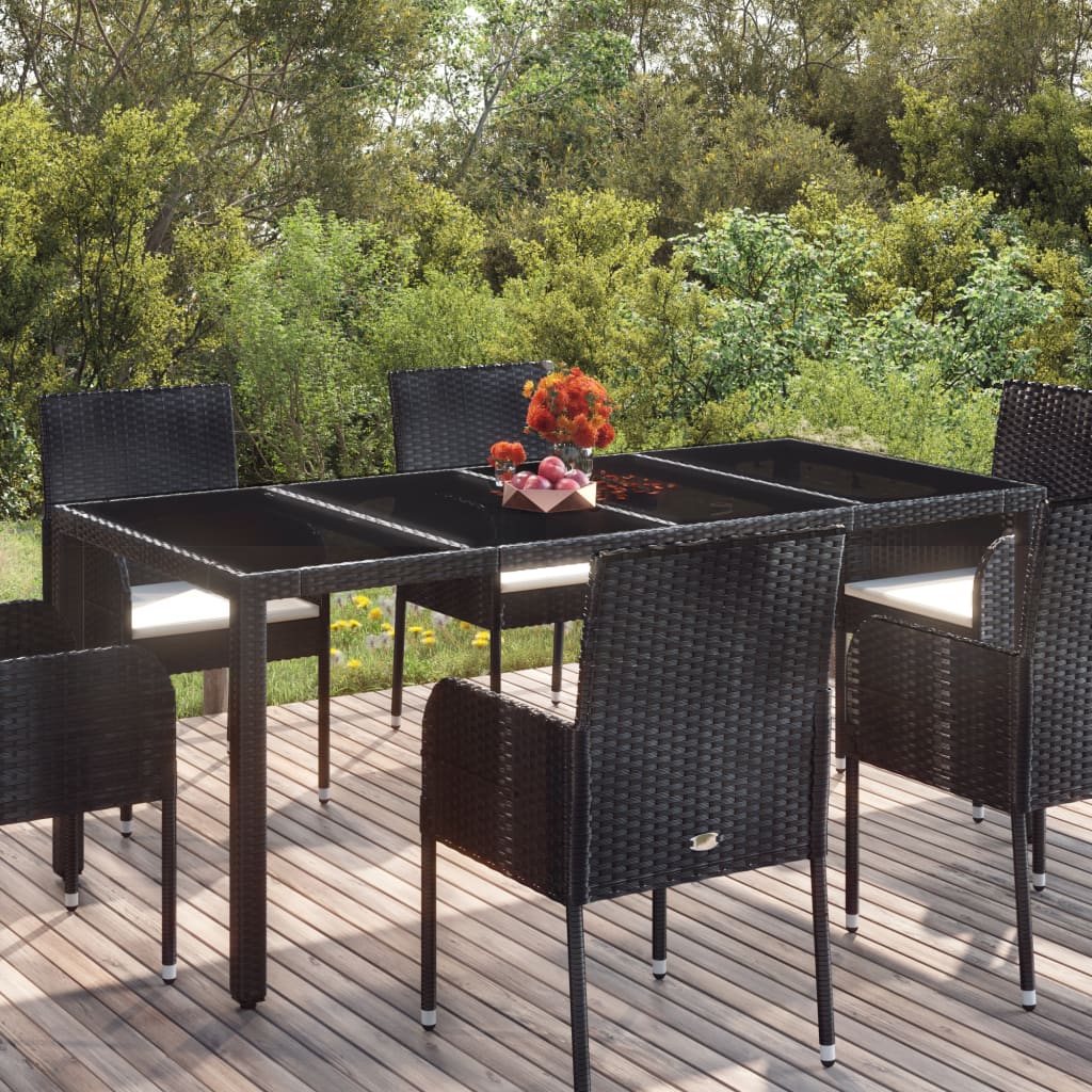 Patio Table With Poly Rattan