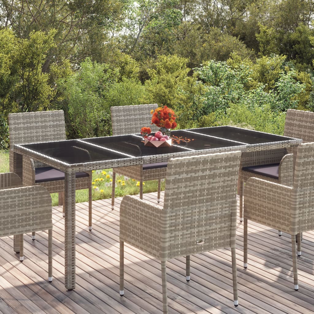 Patio Table With Poly Rattan