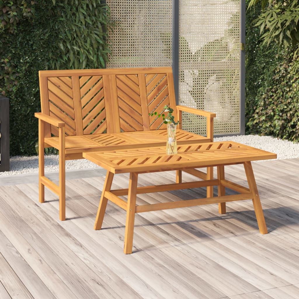 Patio Bench 42.9&quot; Solid Wood Acacia