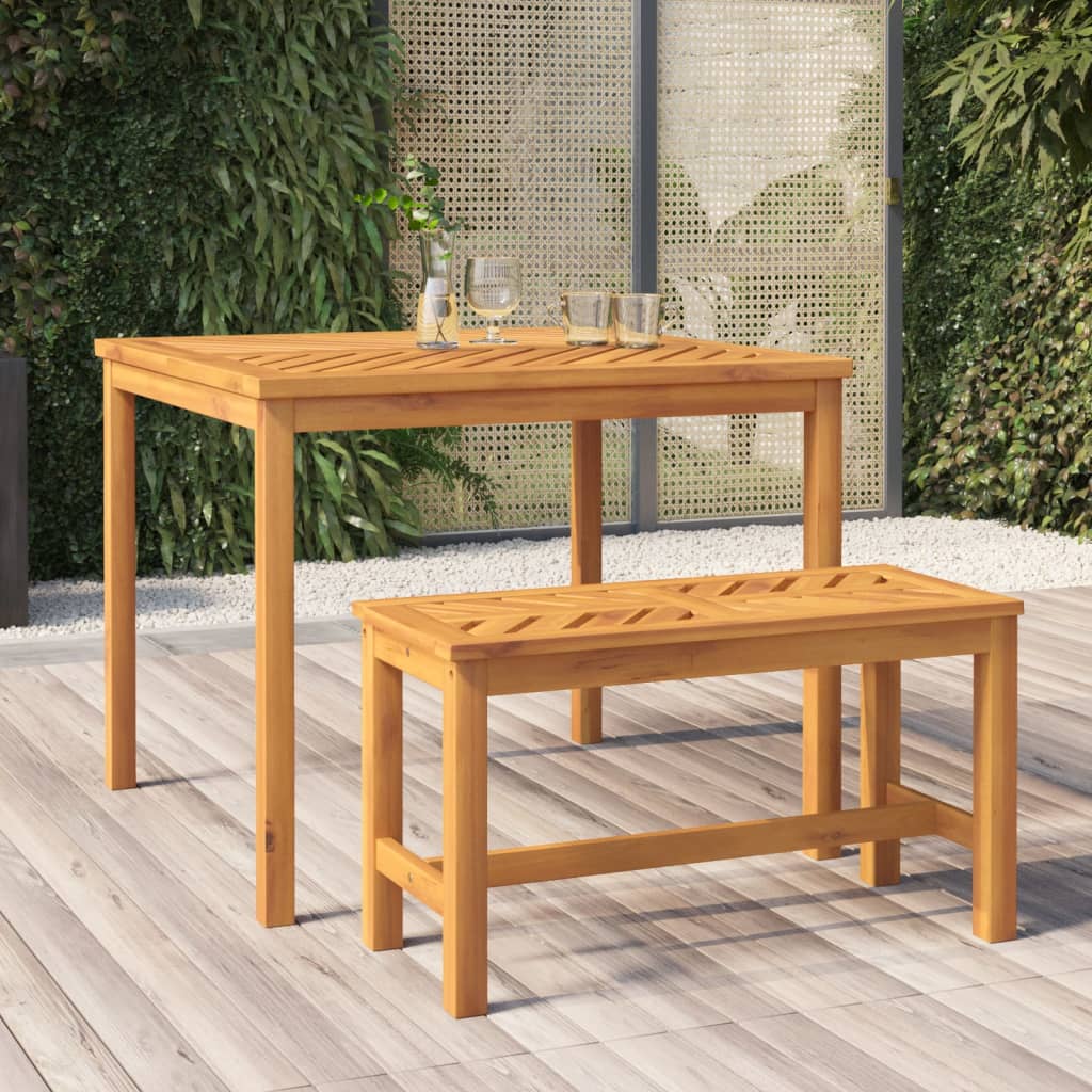 Patio Bench 59.1&quot; Solid Wood Acacia